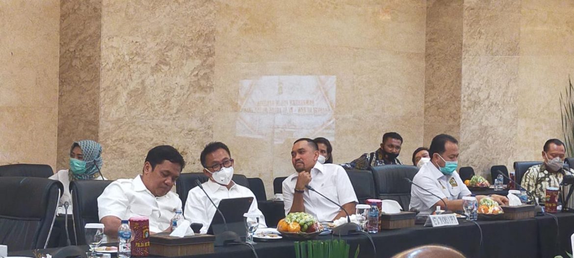 Suasana Kunjungan Kerja Spesifik Komisi III DPR ke Polda Metro Jaya, Selasa (29/9/2020)