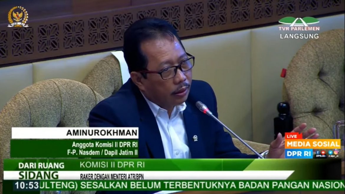 Anggota Komisi II DPR Fraksi NasDem Aminurokhman