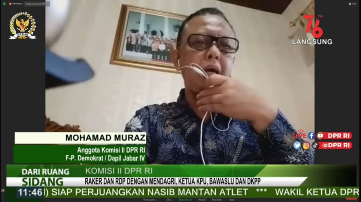 Anggota Komisi II DPR Fraksi Demokrat Mohamad Muraz Anggota Komisi II DPR Fraksi Demokrat Mohamad Muraz