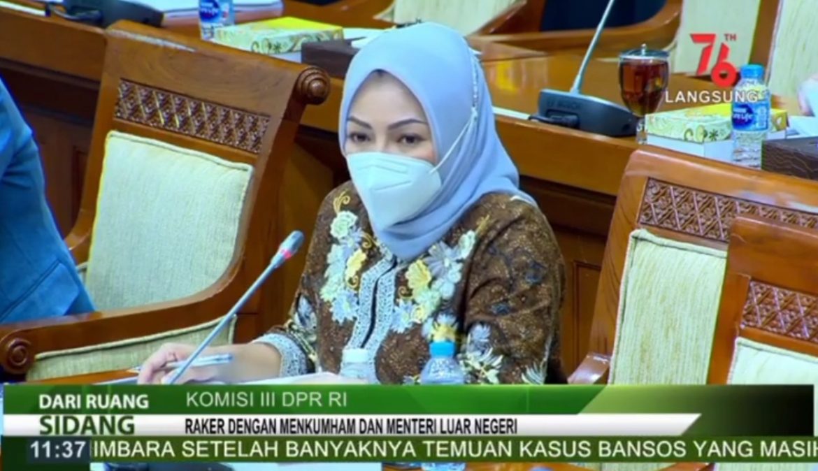 Anggota Komisi III DPR Fraksi Golkar Adde Rosi Khoerunnisa