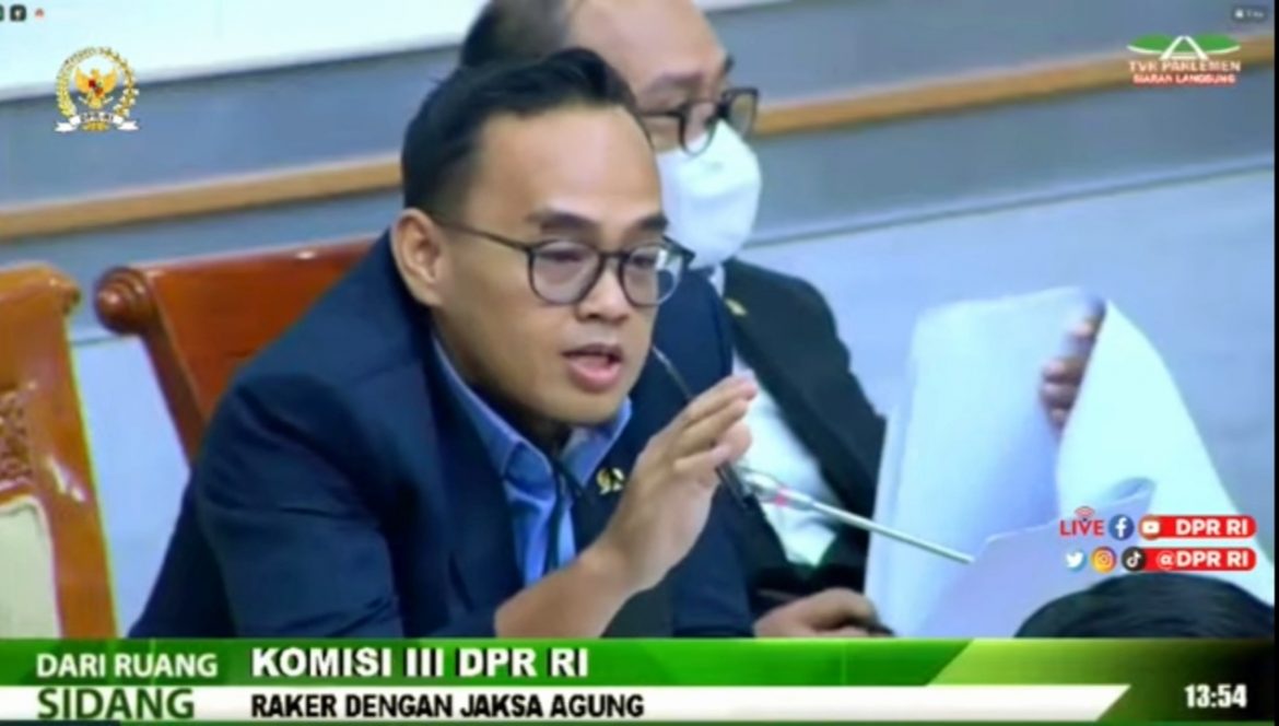 Anggota Komisi III DPR Fraksi PKB Mohamad Rano Alfath