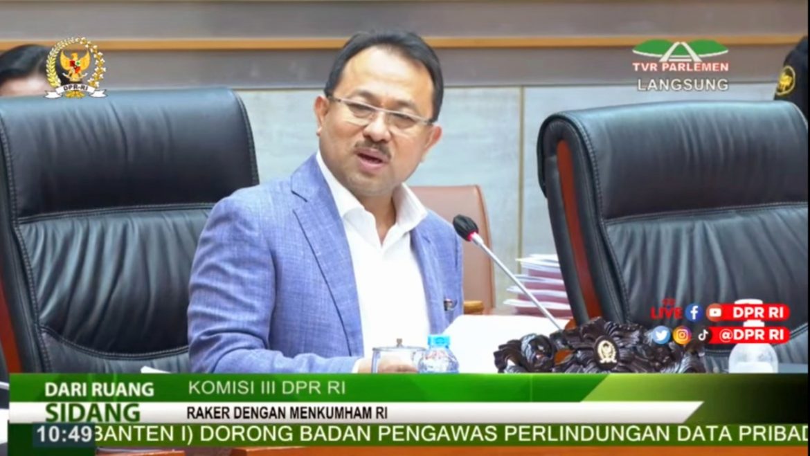 Wakil Ketua Komisi III DPR Fraksi PAN Pangeran Khairul Saleh