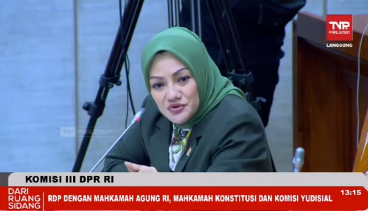 Anggota Komisi III DPR Fraksi Golkar Adde Rosi Khoerunnisa