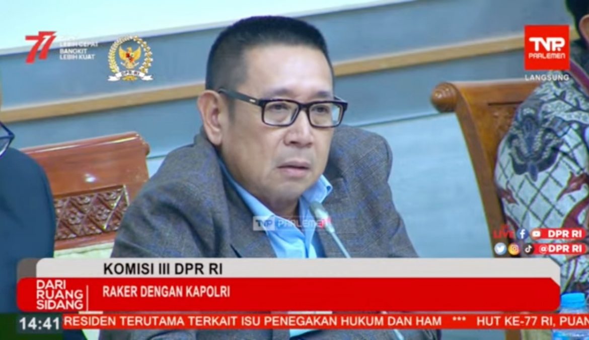 Anggota Komisi III DPR Fraksi Gerindra Wihadi Wiyanto Anggota Komisi III DPR Fraksi Gerindra Wihadi Wiyanto