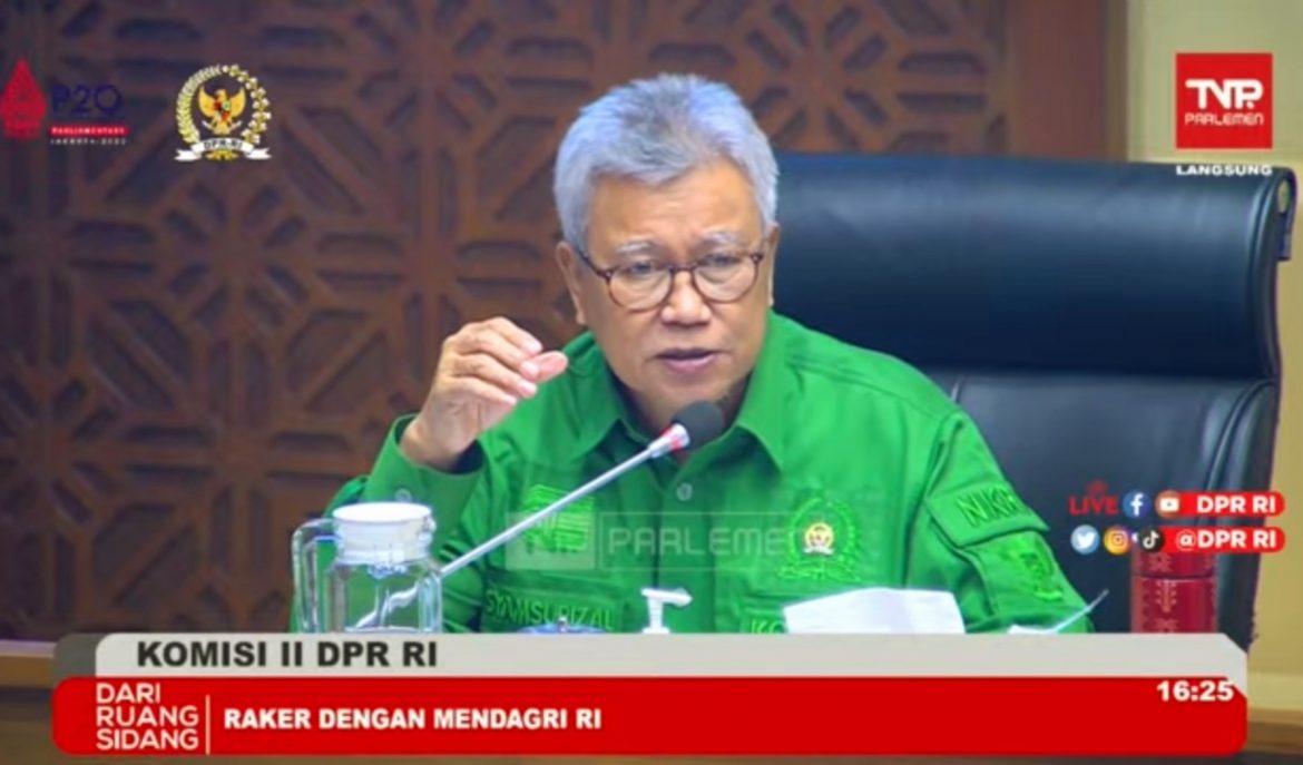 Wakil Ketua Komisi II DPR Fraksi PPP Syamsurizal Wakil Ketua Komisi II DPR Fraksi PPP Syamsurizal