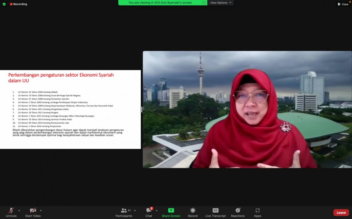 Anggota Komisi XI DPR Fraksi PKS Anis Byarwati