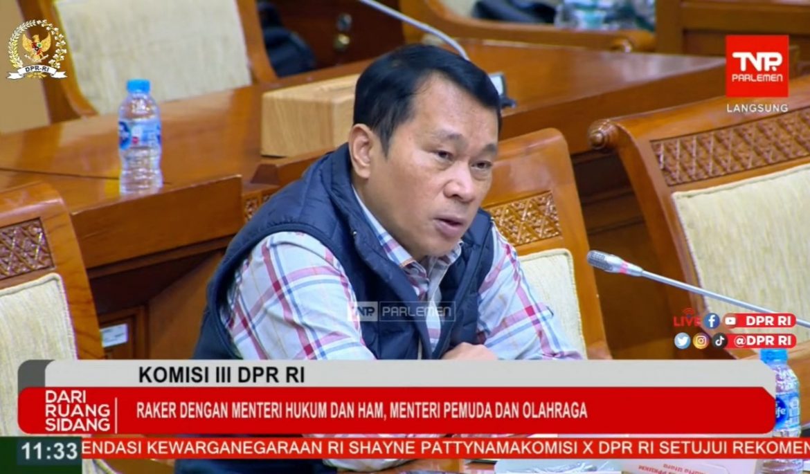 Anggota Komisi III DPR Fraksi Demokrat Santoso