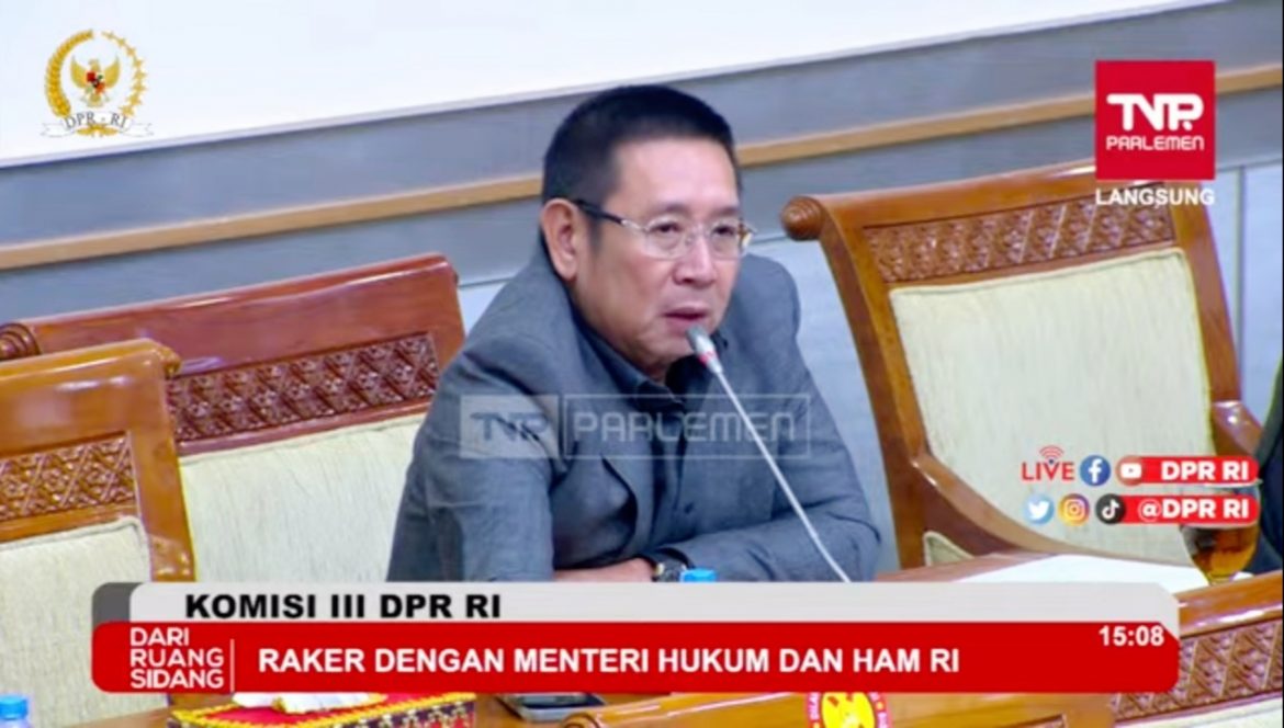 Anggota Komisi III DPR Fraksi Gerindra Wihadi Wiyanto