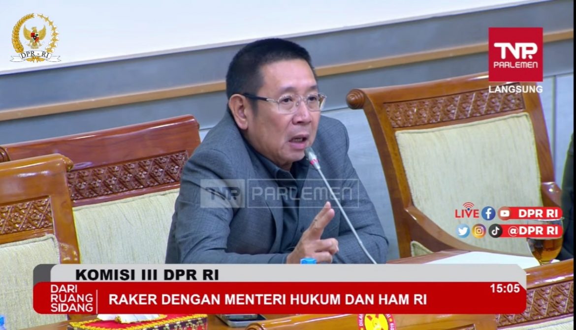 Anggota Komisi III DPR Fraksi Gerindra Wihadi Wiyanto