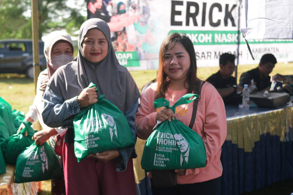 Masih Banyak Yang Perlu Dibantu, Warga Belitung Timur Berharap Erick Thohir Rutin Gelar Pasar Murah