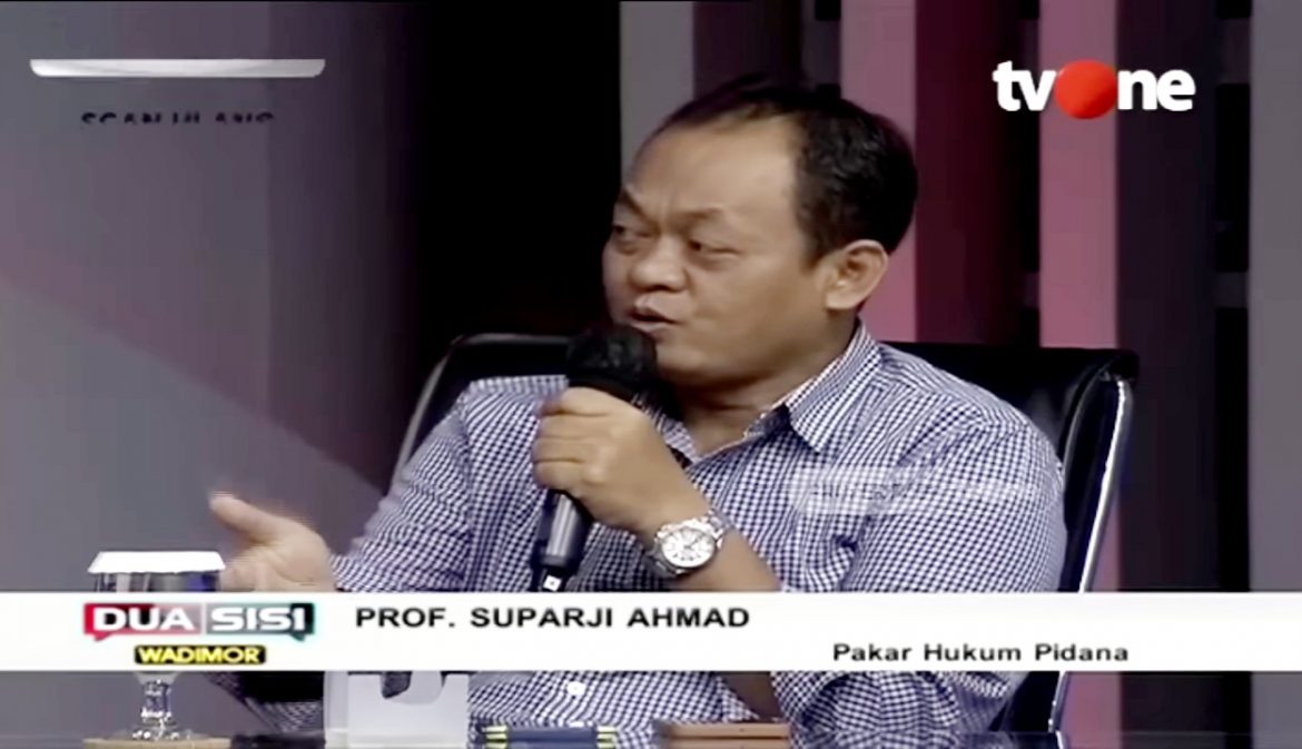 Guru Besar Ilmu Hukum Universitas Al Azhar Indonesia Suparji Achmad