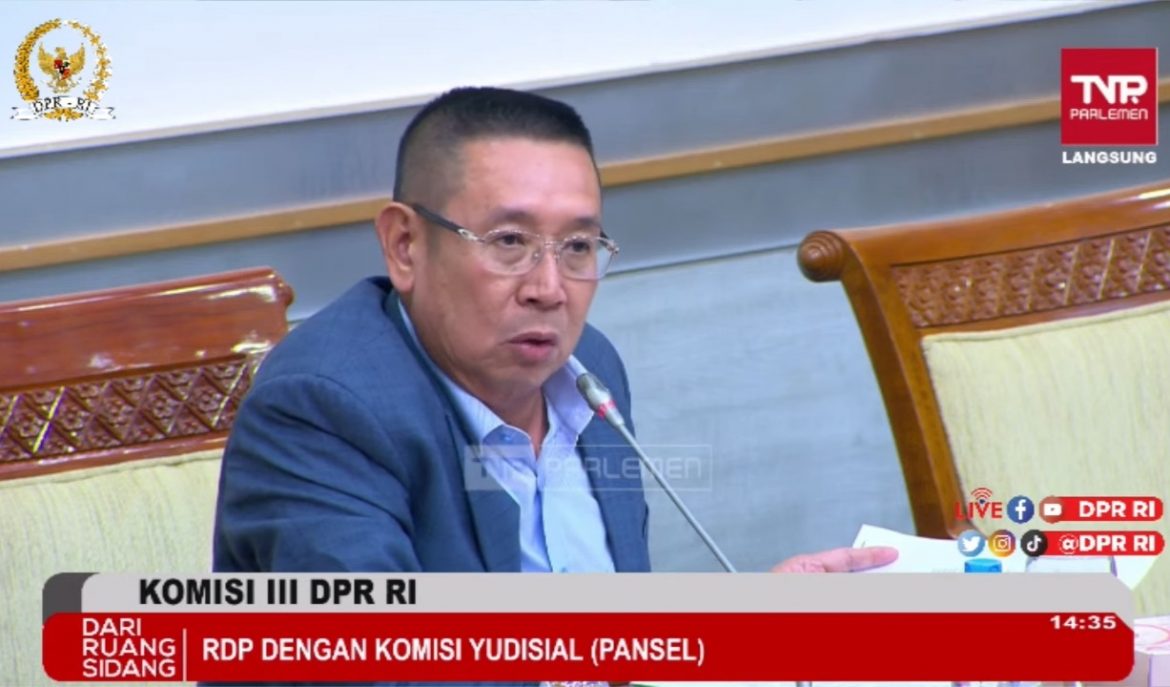Anggota Komisi III DPR Fraksi Gerindra Wihadi Wiyanto