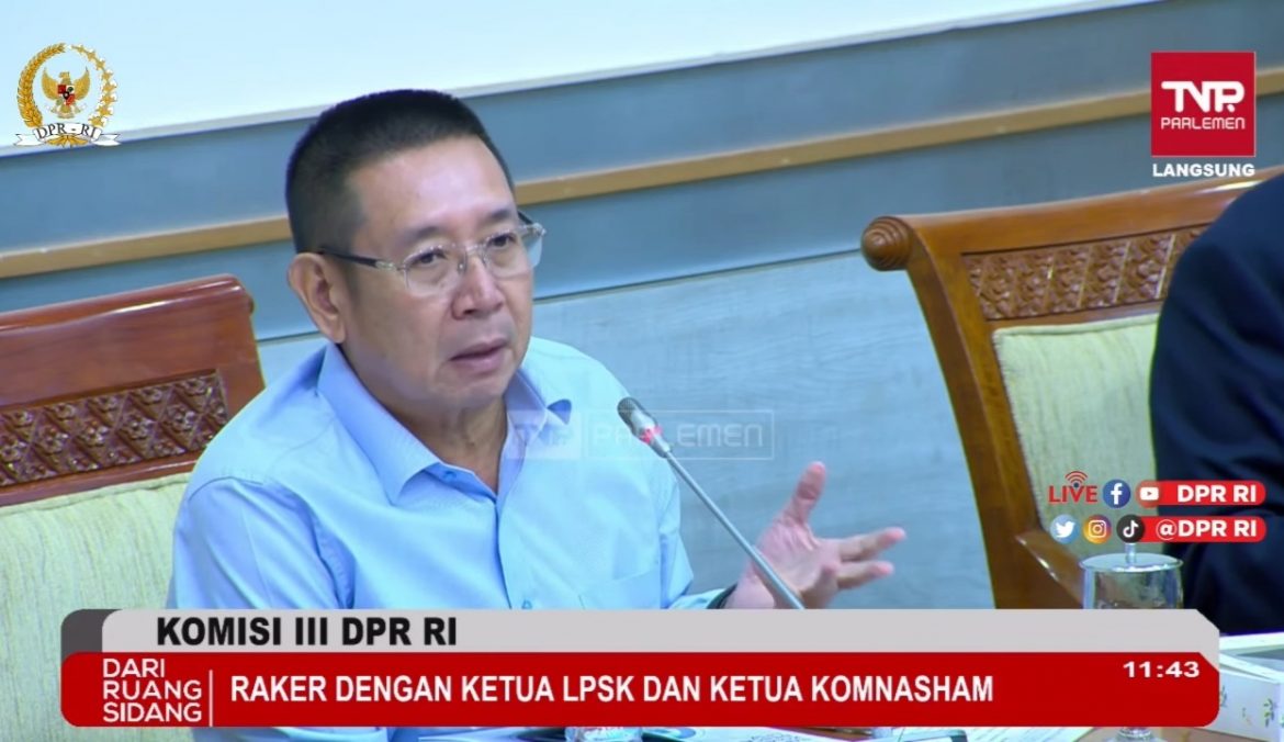 Anggota Komisi III DPR Fraksi Gerindra Wihadi Wiyanto