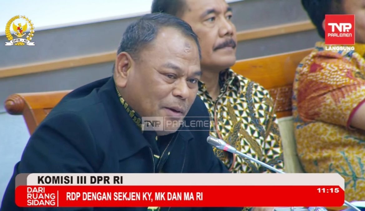 Anggota Komisi III DPR Fraksi Gerindra Rahmat Muhajirin.