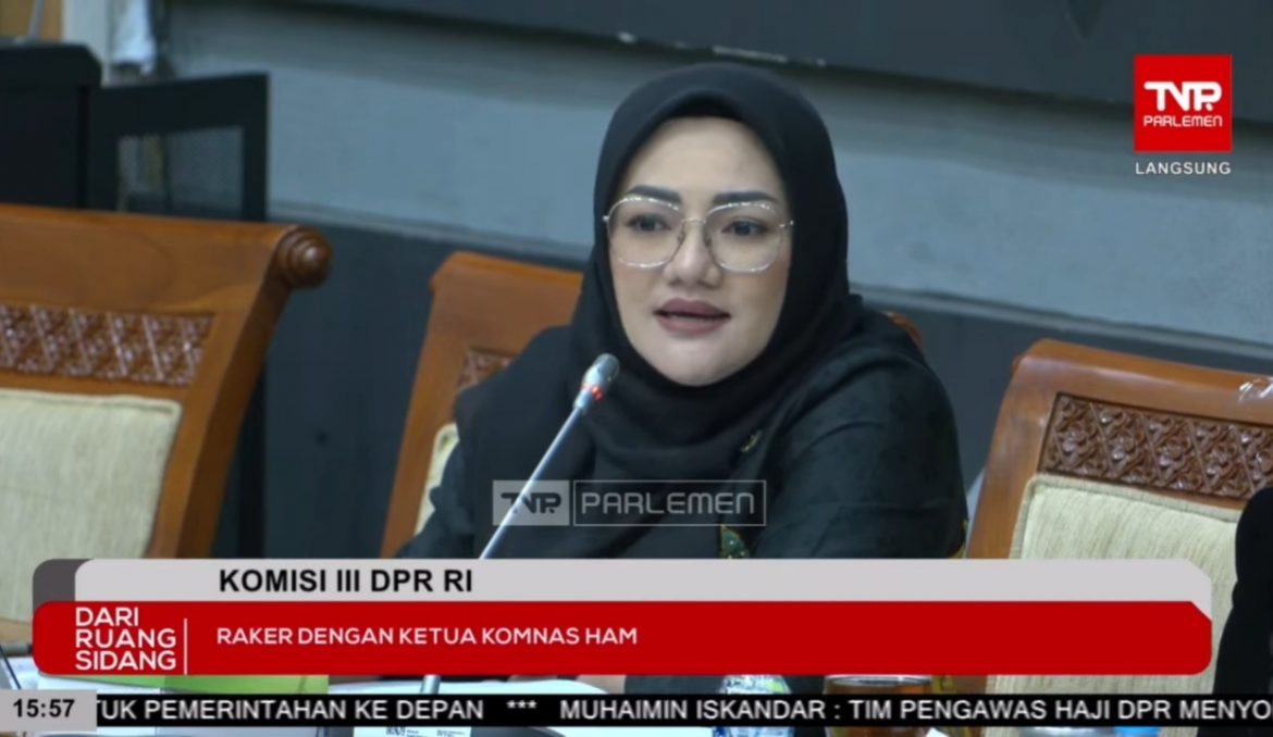 Anggota Komisi III DPR Fraksi Golkar Adde Rosi Khoerunnisa
