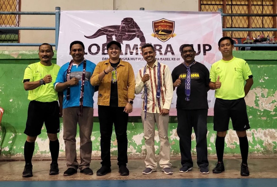 flobamora cup 1 Pertama di Babel, Rangkaian Tarian Adat NTT Ditampilkan Sebagai Pembuka Sebuah Kompetisi Futsal