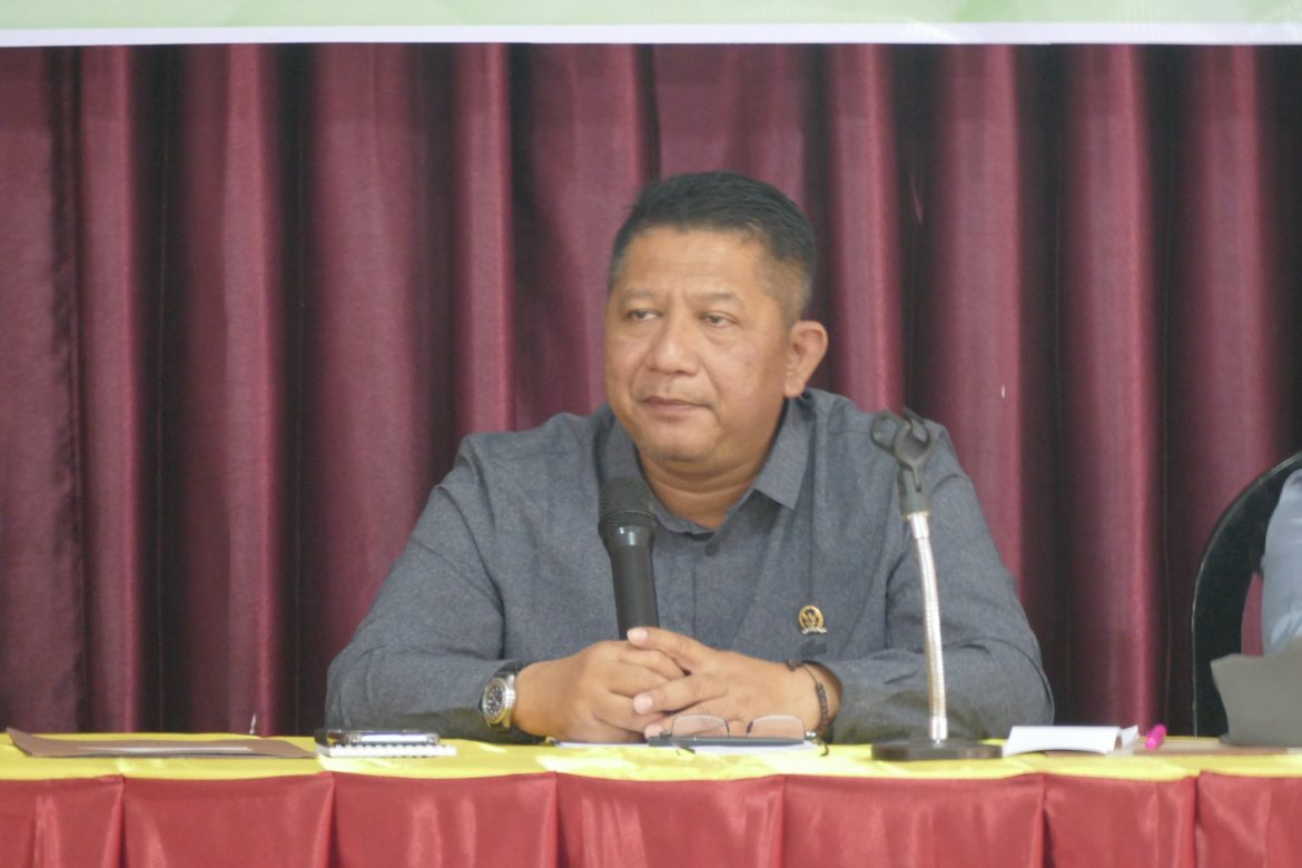 Anggota MPR/DPR Fraksi PKB Dipo Nusantara Pua Upa saat melaksanakan sosialisasi 4 pilar Kebangsaan di Kabupaten Ende, Nusa Tenggara Timur, Rabu (31/7/2024).