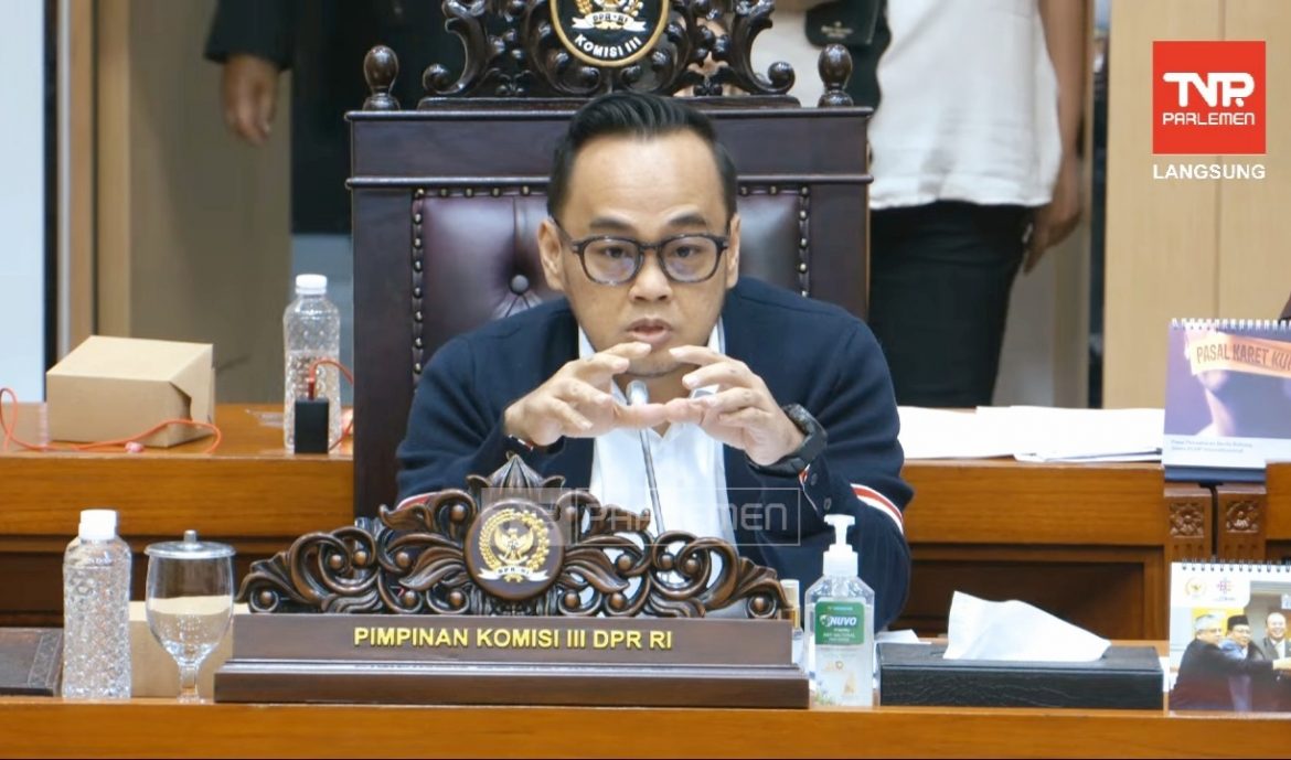 Wakil Ketua Komisi III DPR Fraksi PKB Mohamad Rano Alfath