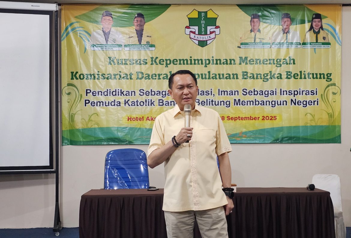 Ketua Komisi XII DPR RI , Bambang Patijaya Tekankan Strategi Pengelolaan Organisasi di KKM Pemuda Katolik Bangka Belitung
