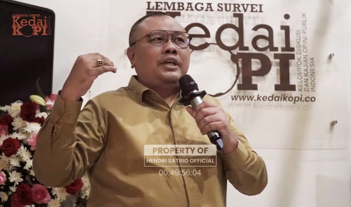Pendiri Lembaga Survei KedaiKopi Hendri Satrio