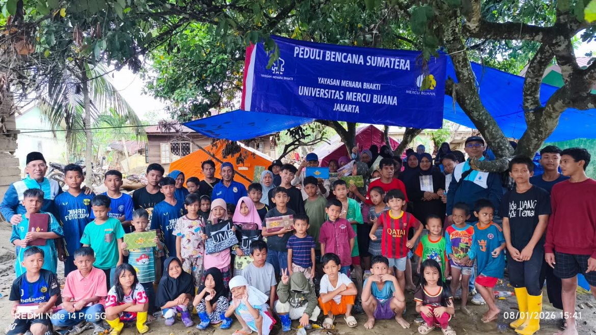 Bantuan UMB Menjangkau 11 Desa Korban Banjir Bandang di Aceh