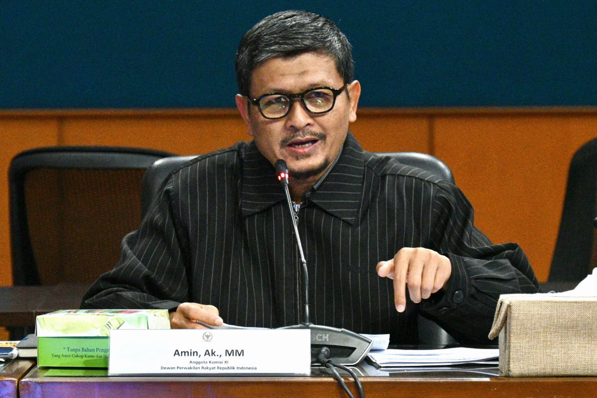 Anggota Komisi XI DPR Fraksi PKS Amin Ak.