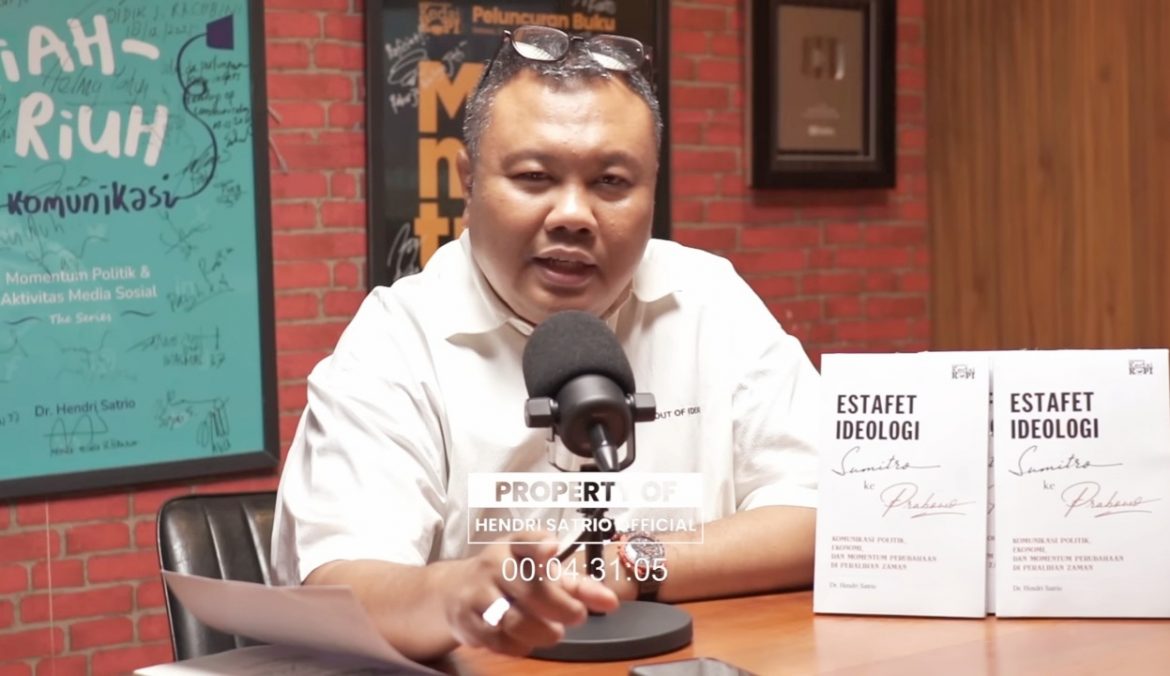 Analis komunikasi politik Hendri Satrio